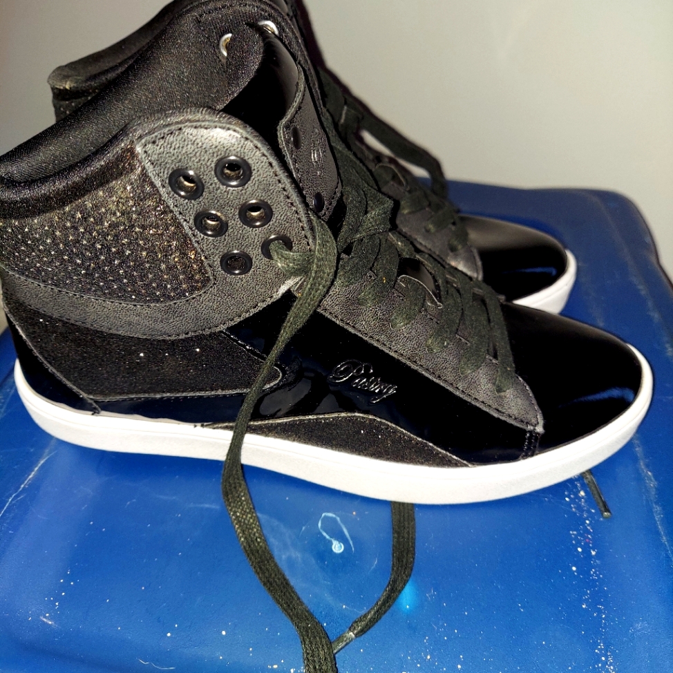 Women's Black Patsy Hightops